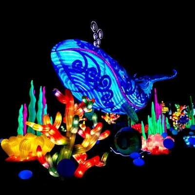 Spektakulær kinesisk silke lanterne Show World Lantern Festival Shows Producent